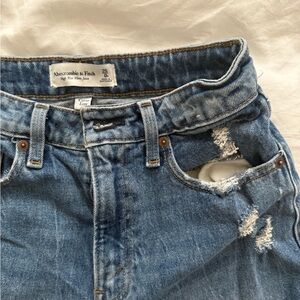 Abercrombie & Fitch Distressed Blue Jeans